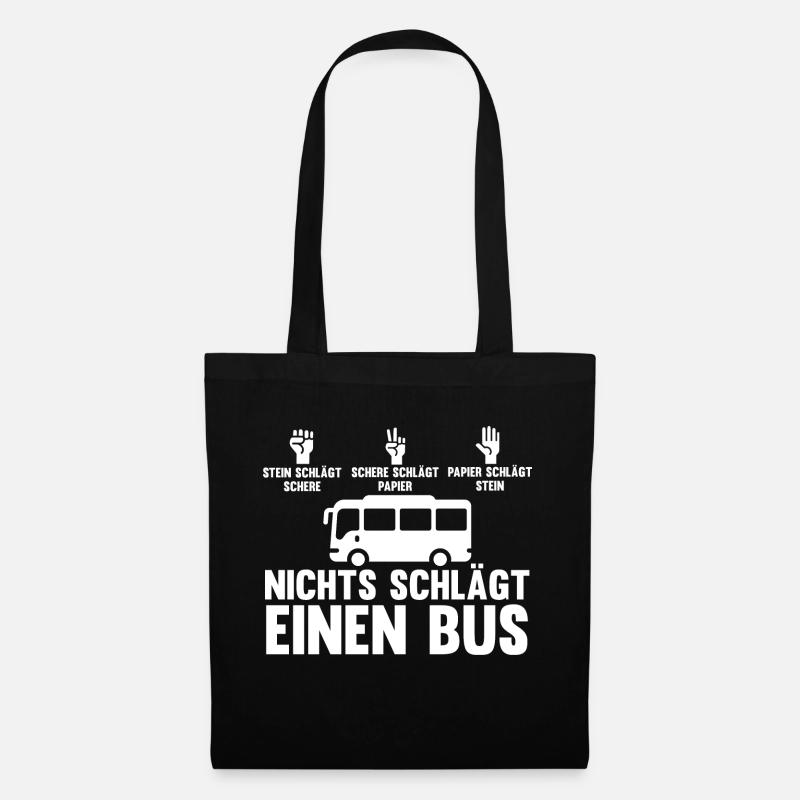 Bus Busfahrer - Stoffbeutel - Schwarz