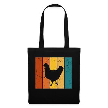 Vintage gift hen - Tote Bag - black - Front
