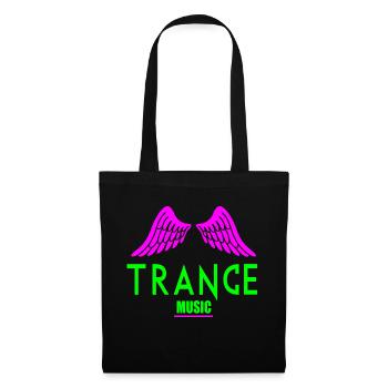 Trance music wing logo - Tote Bag - black - Front