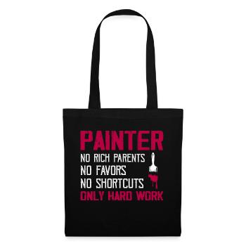Painter - No Rich Parents Job Profession - Tote Bag - black - Front