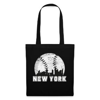 New York City Skyline Baseball Lover - Tote Bag - black - Front