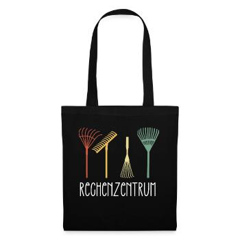 Gardener Gift Idea Rechenzentrum Hobbygardener - Stoffbeutel - Schwarz - Vorne