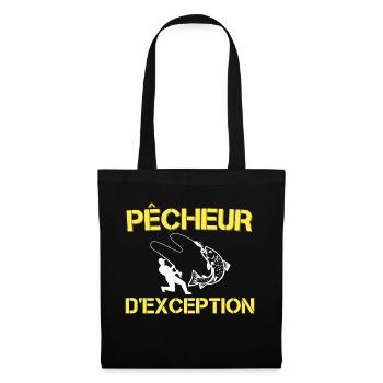 pécheur D'exception - Sac en tissu - noir - Devant