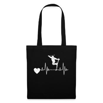 Skier Ski Skiing Ski Design Skiing Outfit - Tote Bag - black - Front