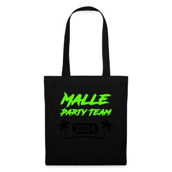 malle party team 2024 - Stoffbeutel - Schwarz - Vorne