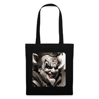 Evil Laughing Horror Joker Clown Fool - Tote Bag - black - Front