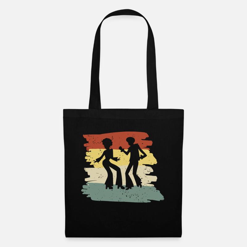 70s Disco Dancer Retro - Stoffbeutel - Schwarz