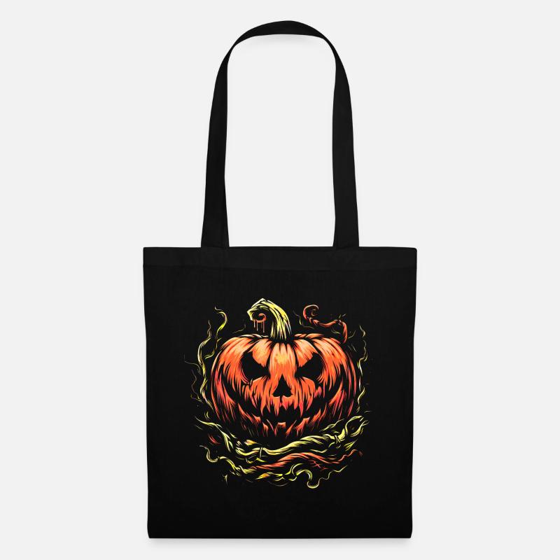 Halloween pumpkin - Stoffbeutel - Schwarz