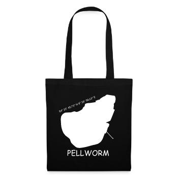Pellworm Koordinaten - Stoffbeutel - Schwarz - Vorne