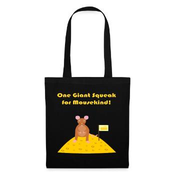 mouse on the moon Funny Sci Fi Fantasy Art - Tote Bag - black - Front