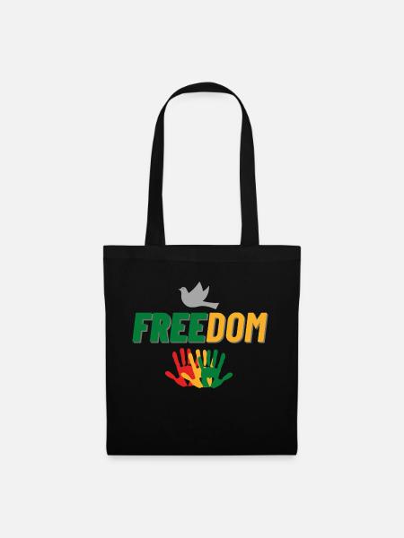 Freedom - Stoffbeutel - Schwarz