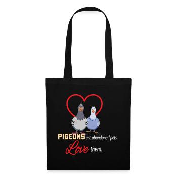 J’adore la conception de pigeons pour les amateurs de pigeons - Sac en tissu - noir - Devant