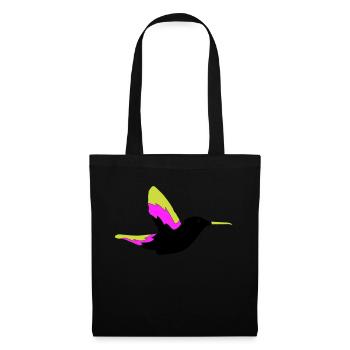 Colibri Oiseau 1 - Sac en tissu - noir - Devant