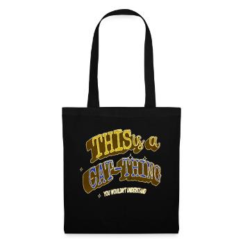 present idea statement gift animal pet cat humor - Tote Bag - black - Front