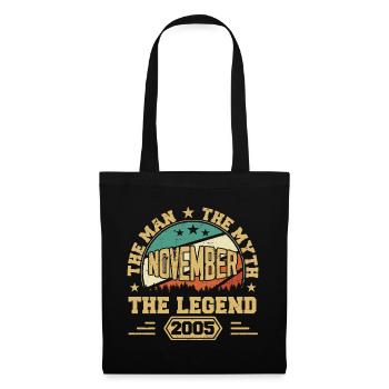 Legendary Since November 2005 Vintage 2005 Novembe - Tote Bag - black - Front