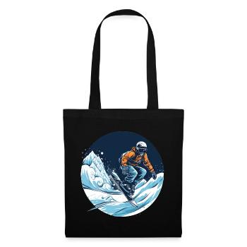 Snowboard ou ski puis après-ski - Sac en tissu - noir - Devant