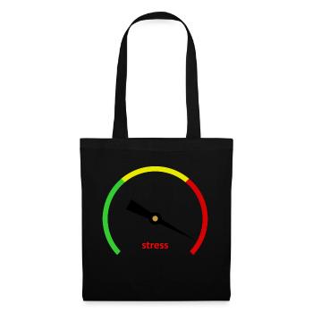 Stress-o-Meter - Stoffbeutel - Schwarz - Vorne