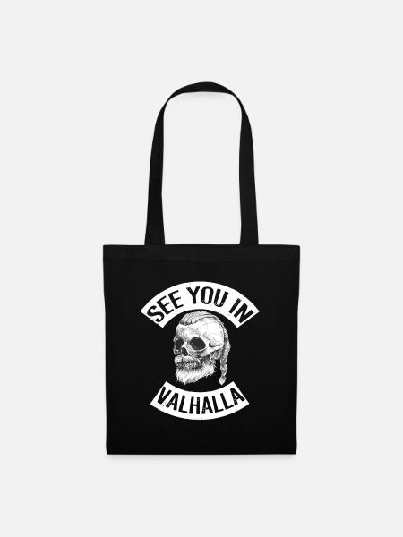 See You in Valhalla - Stoffbeutel - Schwarz