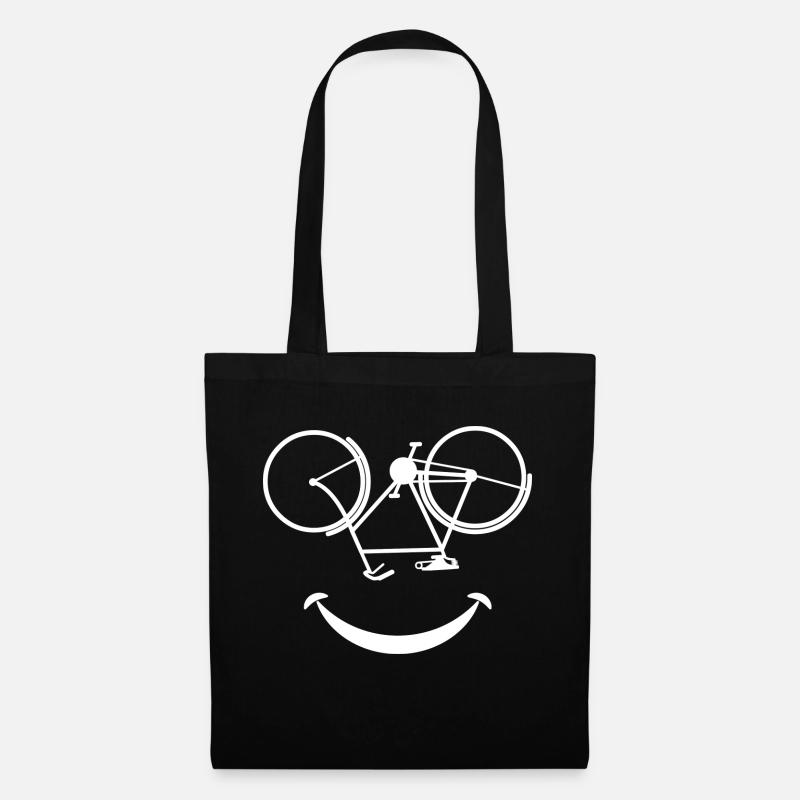 Smiling Bicycle - Tote Bag - black