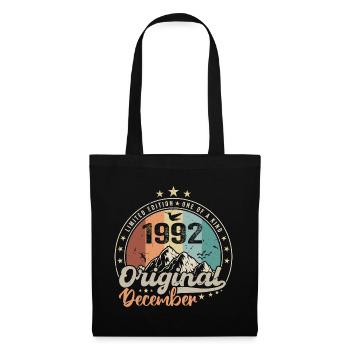 December 1992 Birthday Gift - December 1992 - Tote Bag - black - Front