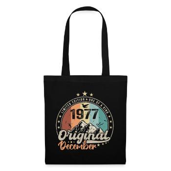 December 1977 Birthday Gift - December 1977 - Tote Bag - black - Front