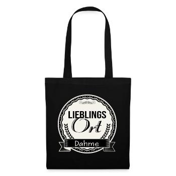 Lieblingsort Dahme - Stoffbeutel - Schwarz - Vorne
