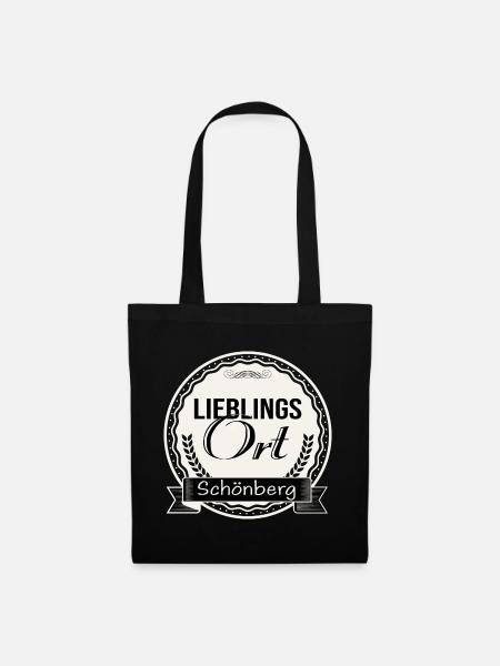 Lieblingsort Schönberg - Stoffbeutel - Schwarz