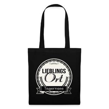 Lieblingsort Tegernsee - Stoffbeutel - Schwarz - Vorne
