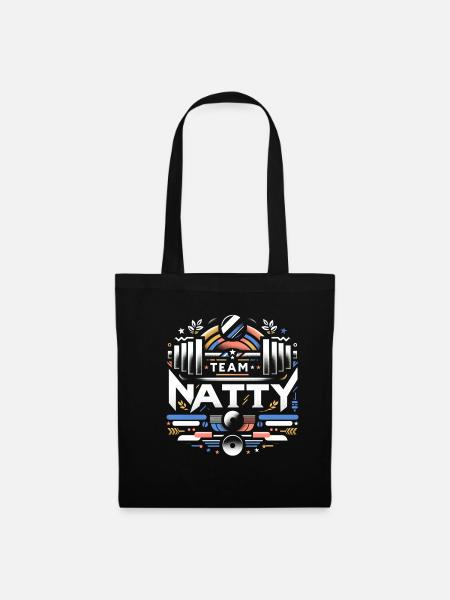 Team Natty 7 - Stoffbeutel - Schwarz