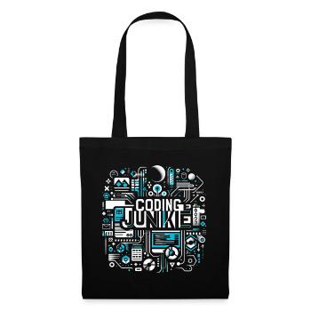 Accro au codage 16 - Sac en tissu - noir - Devant