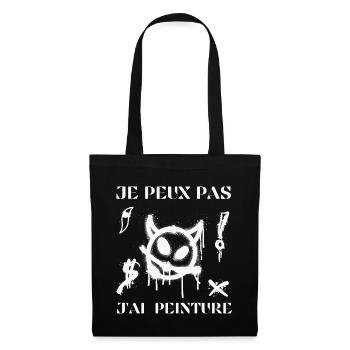 I can't I have humor painting - Tote Bag - black - Front