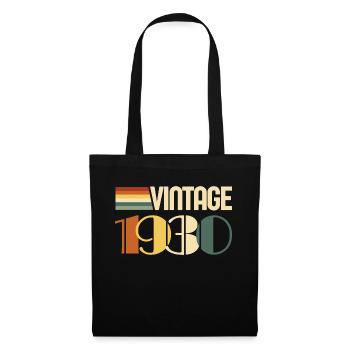 Vintage 1930's Birthday Gift 1930's - Tote Bag - black - Front
