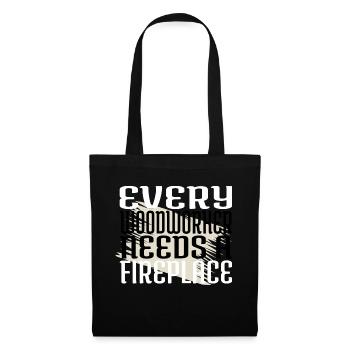 ébéniste charpentier un charpentier prière t-shirts - Sac en tissu - noir - Devant