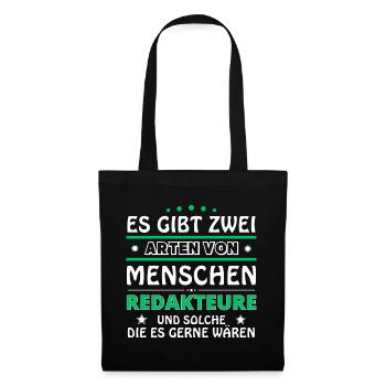 Editor Gift - Two Types of... Design - Tote Bag - black - Front