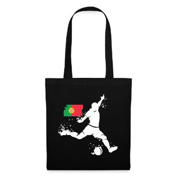 Football Player Blast Portugal Icon - Tote Bag - black - Front