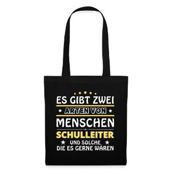 Cadeau de directeur - Deux types de... Concevoir - Sac en tissu - noir - Devant
