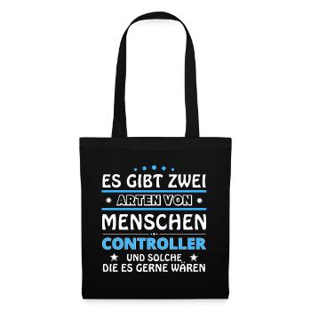 Controller Geschenk - zwei Arten von... Design - Stoffbeutel - Schwarz - Vorne