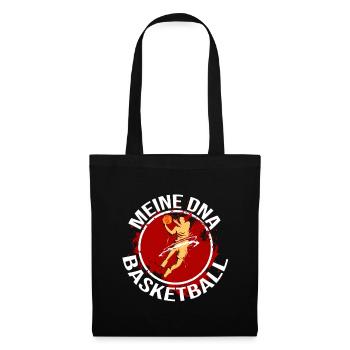 Mein DNA - Basketball - Stoffbeutel - Schwarz - Vorne