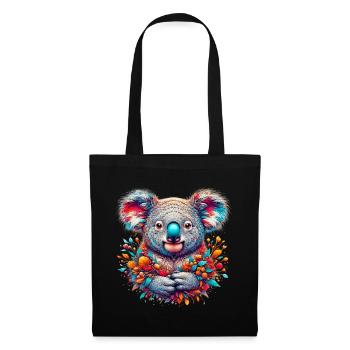 Koala - Stoffbeutel - Schwarz - Vorne