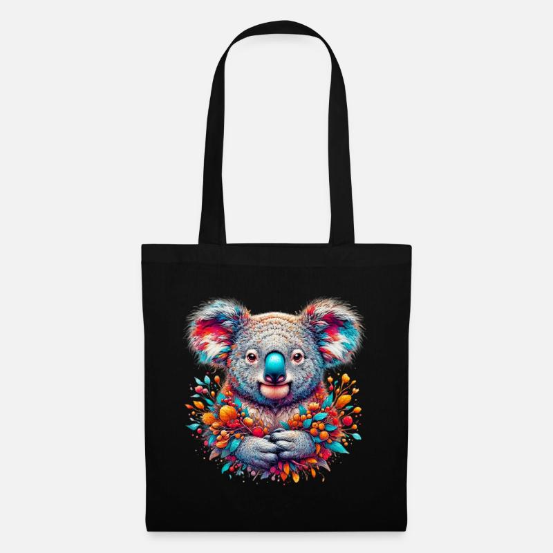 Koala - Stoffbeutel - Schwarz