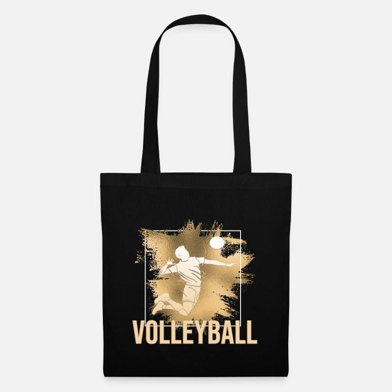 Volleyball - Stoffbeutel - Schwarz