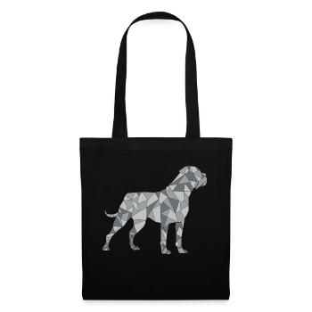 CANE CORSO geometrisch - Stoffbeutel - Schwarz - Vorne