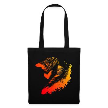 MTB Men Mountain Bike Mountain Bike Cyclists - Tote Bag - black - Front