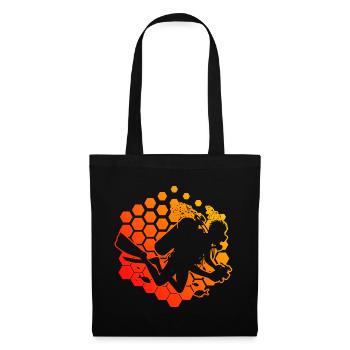 Diver Diving Free Dive Diving Men - Tote Bag - black - Front
