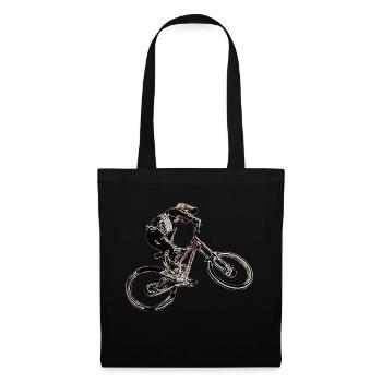 vtt descente - Sac en tissu - noir - Devant
