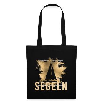 Segeln - Stoffbeutel - Schwarz - Vorne