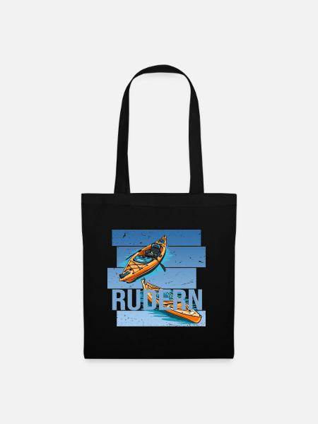 Rudern - Stoffbeutel - Schwarz