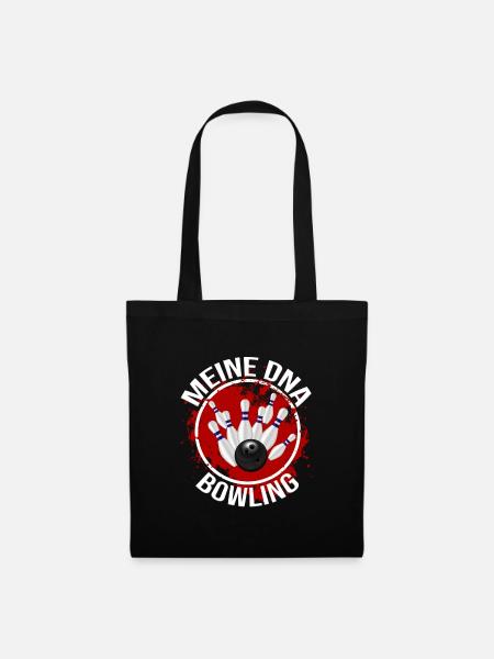 Meine DNA - Bowling - Stoffbeutel - Schwarz