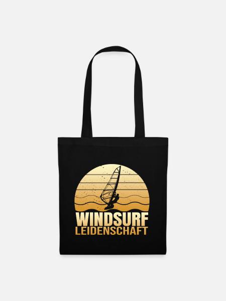 Windsurf Leidenschaft - Stoffbeutel - Schwarz