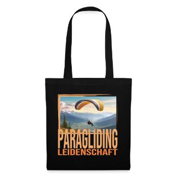 Paragliding Leidenschaft - Stoffbeutel - Schwarz - Vorne